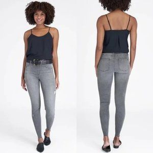 Spanx Vintage Distressed Ankle‎ Skinny Jeans Grey